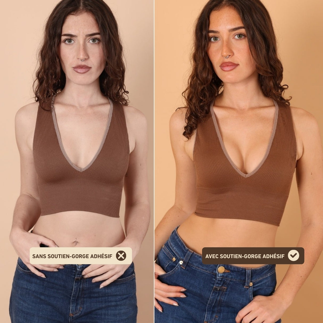 SOUTIEN-GORGE PUSH-UP ADHÉSIF SANS BRETELLES™
