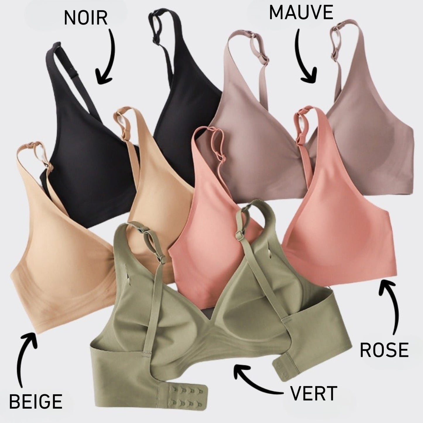 SOUTIEN-GORGE CONFORT SANS COUTURE ET SANS ARMATURE