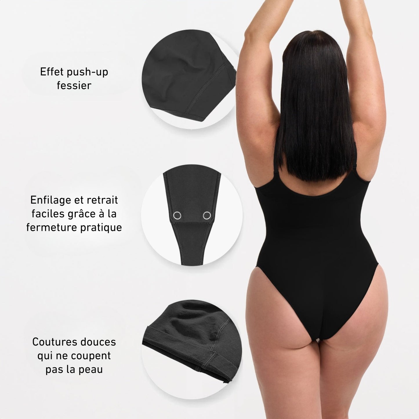 BODY GAINANT SCULPTANT AVEC CULOTTE INTÉGRÉE