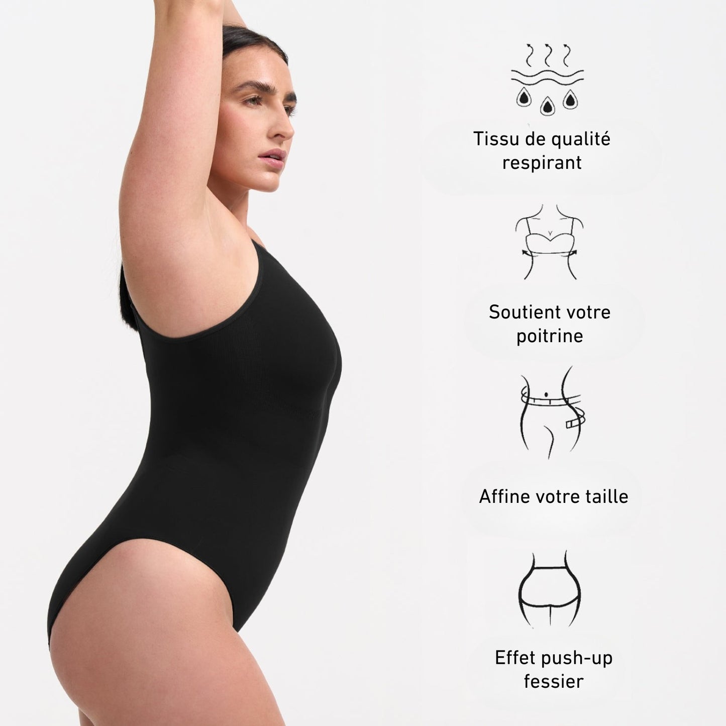 BODY GAINANT SCULPTANT AVEC CULOTTE INTÉGRÉE
