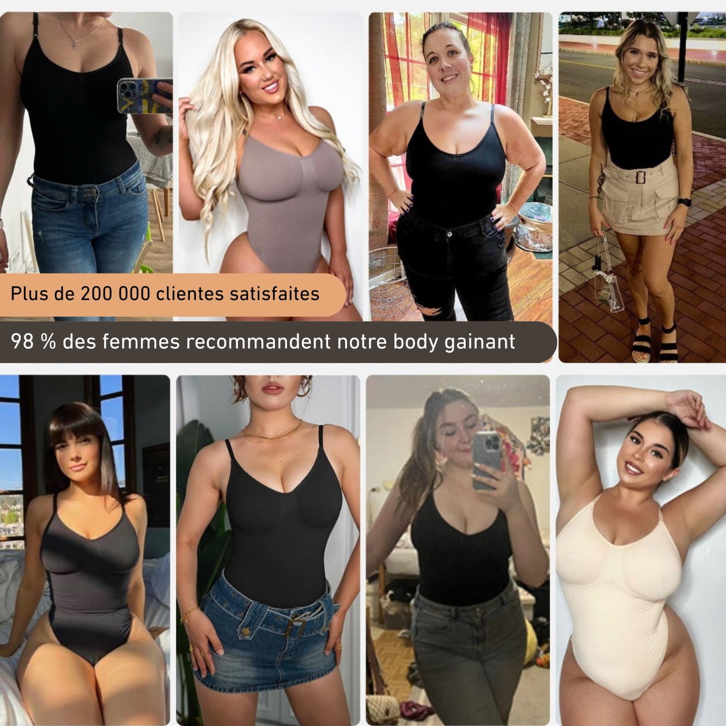 BODY GAINANT SCULPTANT AVEC CULOTTE INTÉGRÉE