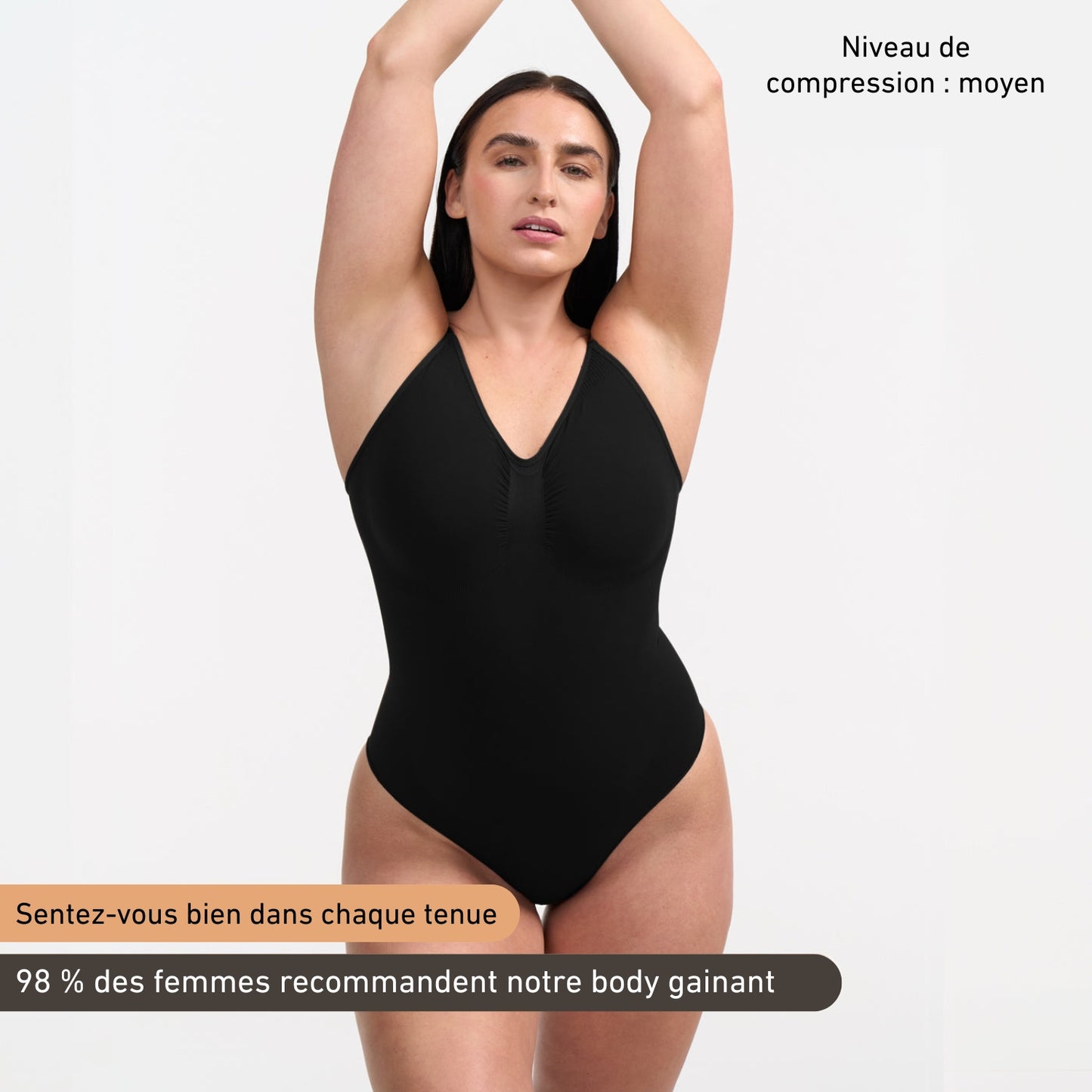BODY GAINANT SCULPTANT AVEC CULOTTE INTÉGRÉE