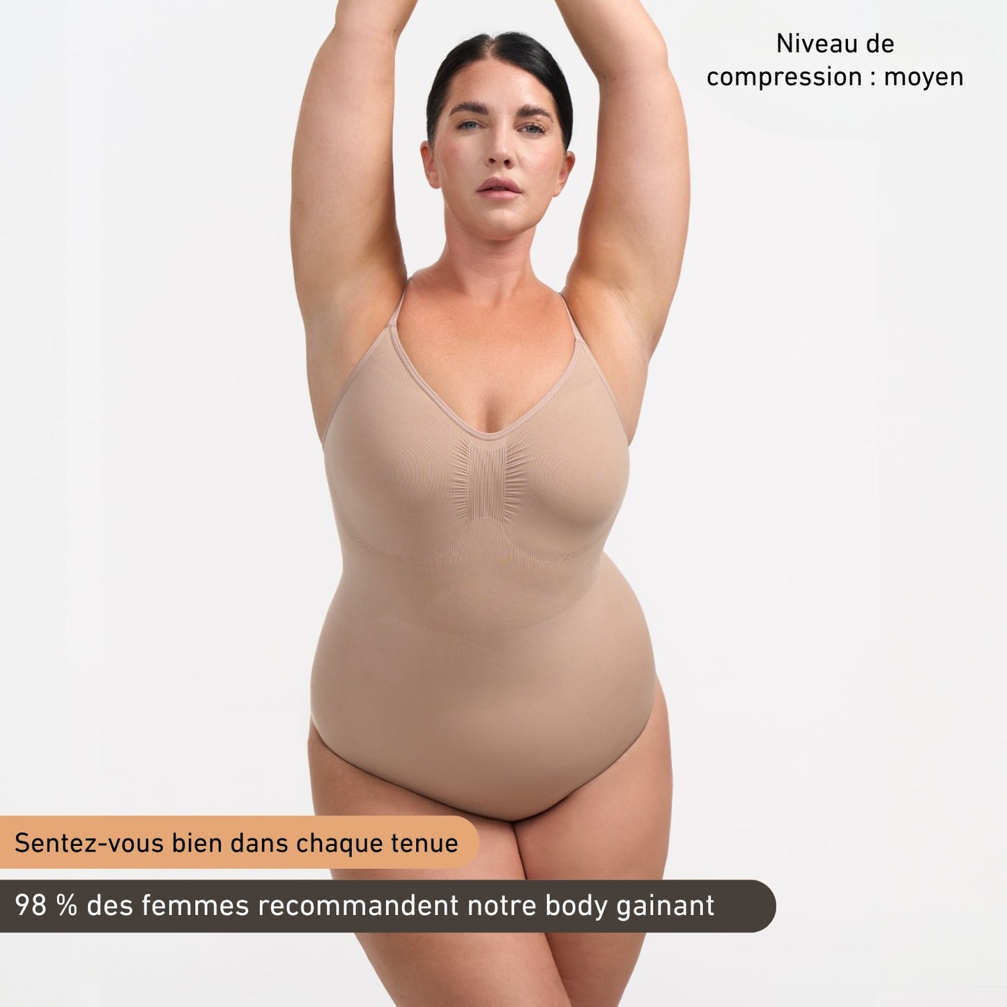 BODY GAINANT SCULPTANT AVEC CULOTTE INTÉGRÉE