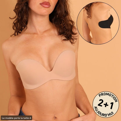 SOUTIEN-GORGE PUSH-UP ADHÉSIF SANS BRETELLES™
